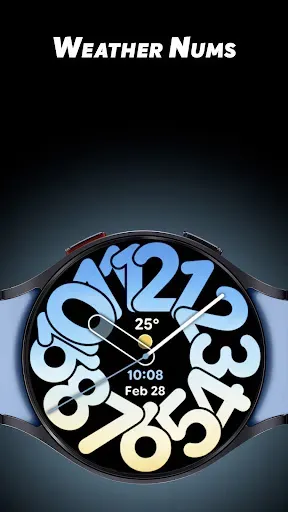 Скриншот 1 — Weather Nums - Watch face