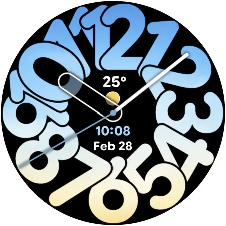 Скриншот 7 — Weather Nums - Watch face