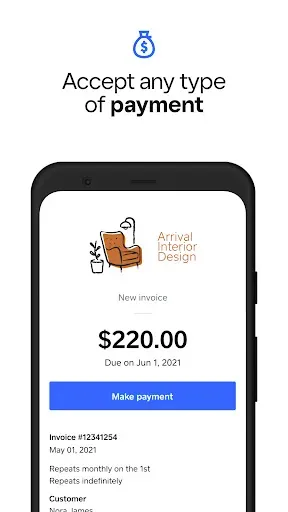 Скриншот 3 — Square Invoices: Invoice Maker