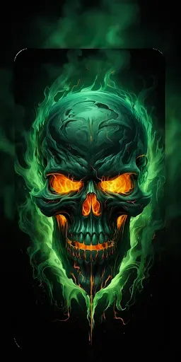 Скриншот 1 — Cool Skull Wallpaper Live 4K