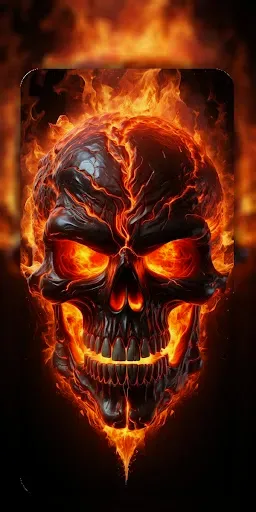Скриншот 2 — Cool Skull Wallpaper Live 4K