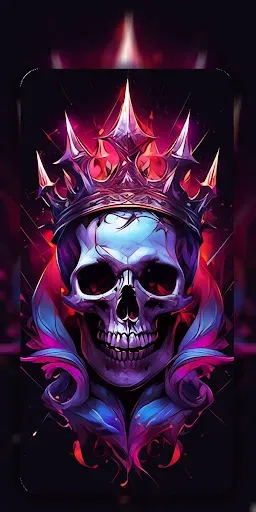 Скриншот 4 — Cool Skull Wallpaper Live 4K