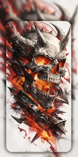 Скриншот 7 — Cool Skull Wallpaper Live 4K