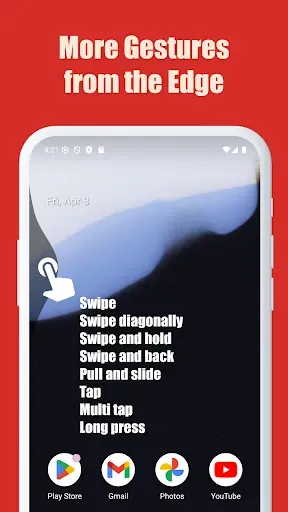 Скриншот 1 — Edge Gestures