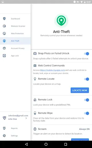 Скриншот 3 — VIPRE Android Security