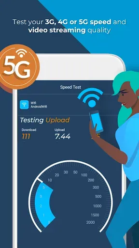 Скриншот 1 — Opensignal - 5G, 4G Speed Test