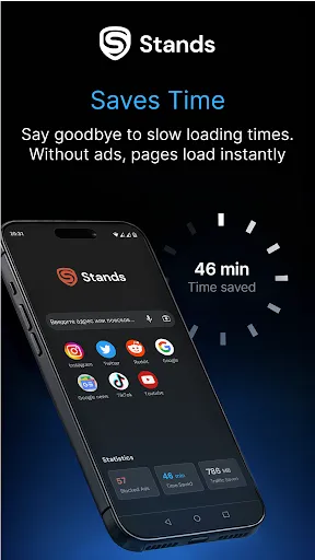 Скриншот 3 — Ad blocker browser for Android