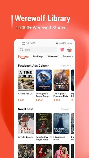 Скриншот 1 — NovelNook - Роман и Оборотень