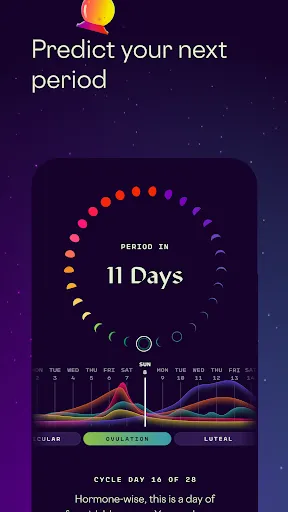 Скриншот 2 — Stardust Period Tracker