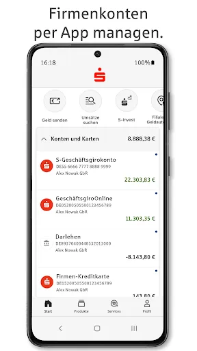 Скриншот 1 — Sparkasse Business