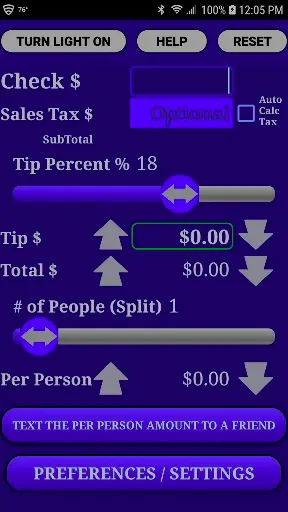 Скриншот 8 — Restaurant Tip Split Calc Pro