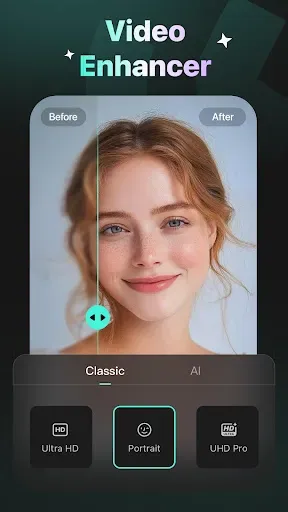 Скриншот 1 — Winkit - AI Video Enhancer