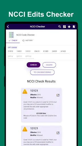 Скриншот 2 — iCoder CPT RVU ICD10 HCPCS NDC
