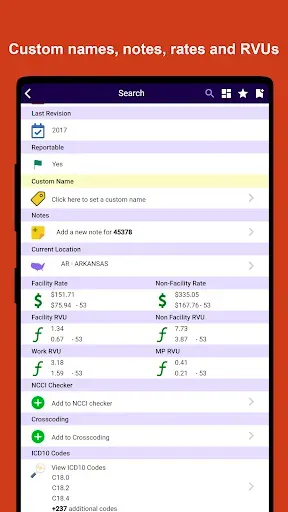 Скриншот 5 — iCoder CPT RVU ICD10 HCPCS NDC