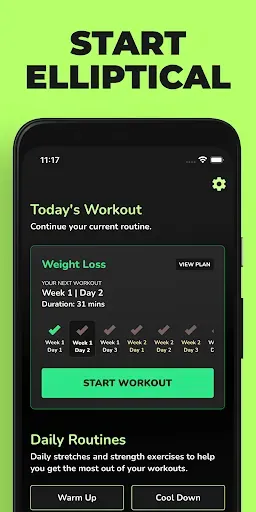 Скриншот 1 — Start Elliptical: Workouts