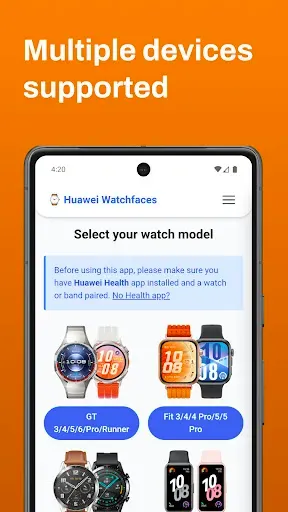 Скриншот 3 — Watch faces for Huawei