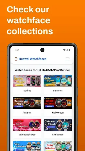 Скриншот 4 — Watch faces for Huawei