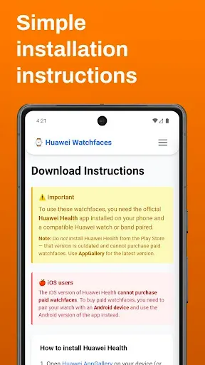 Скриншот 5 — Watch faces for Huawei