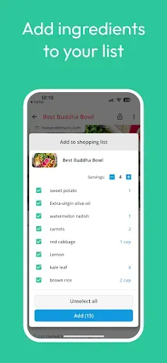 Скриншот 4 — Meal Planner & Recipe Keeper