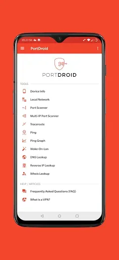 Скриншот 1 — PortDroid