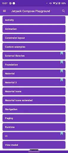 Скриншот 1 — Jetpack Compose Playground