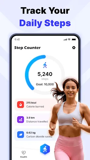 Скриншот 1 — Step Counter - Pedometer
