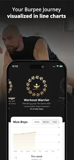 Скриншот 3 — GOLDEN Burpees Tracker