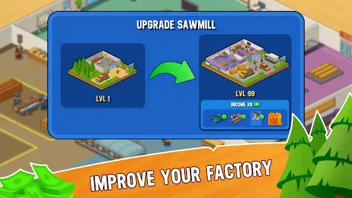 Скриншот 4 — Lumber Inc Tycoon