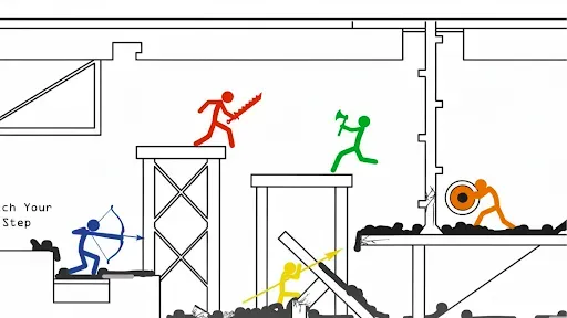 Скриншот 1 — Stickman Fight: Weapon Master