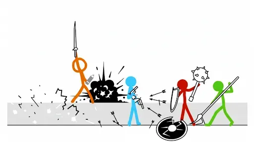 Скриншот 4 — Stickman Fight: Weapon Master
