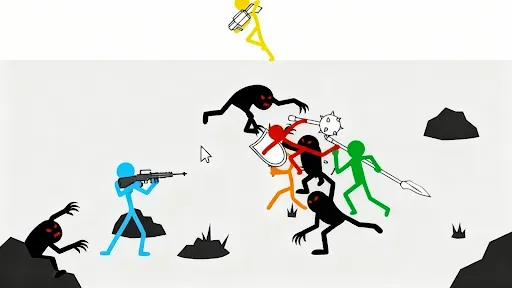 Скриншот 7 — Stickman Fight: Weapon Master