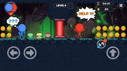 Скриншот 3 — Stick Red Blue: Horror Escape