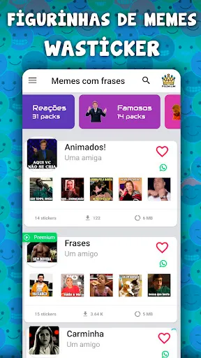 Скриншот 2 — Figurinhas de memes WASticker