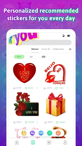 Скриншот 3 — TextSticker 2026 WAStickerApps