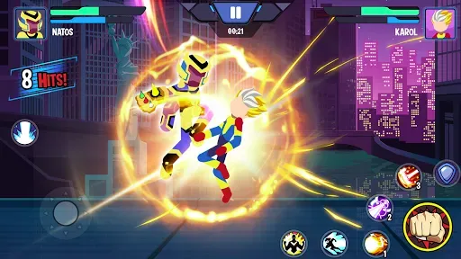 Скриншот 2 — Stickman Heroes: Battle of God