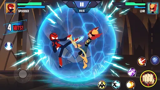 Скриншот 3 — Stickman Heroes: Battle of God