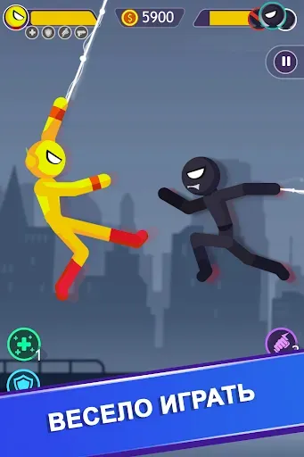Скриншот 5 — Stick man боевая игра офлайн