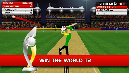Скриншот 2 — Stick Cricket Classic