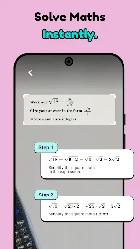 Скриншот 3 — Приложение по математике