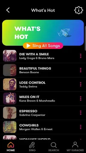 Скриншот 2 — MicMe Karaoke by Stingray
