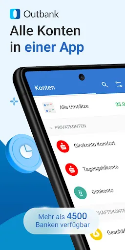 Скриншот 1 — Outbank - Banking & Finanzen