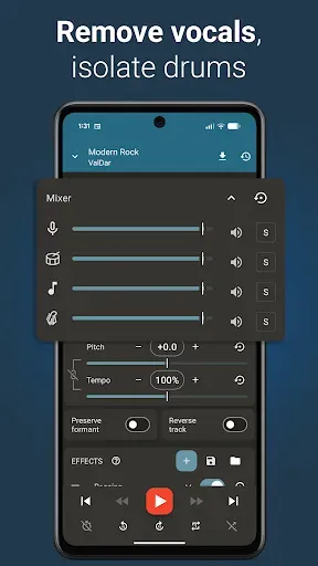 Скриншот 2 — Up Tempo: Pitch, Speed Changer