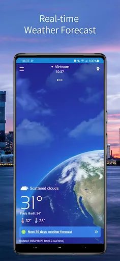 Скриншот 1 — Weather Forecast (Radar Map)
