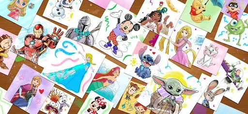 Скриншот 2 — Disney: мир раскрасок