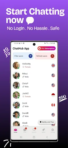 Скриншот 8 — Chathub App Video Chat NoLogin