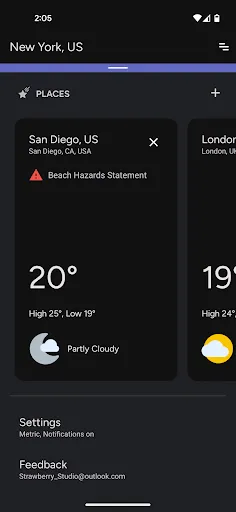 Скриншот 4 — Weather + Forecast