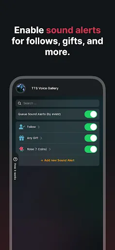 Скриншот 2 — TikFinity Mobile - Alerts&TTS