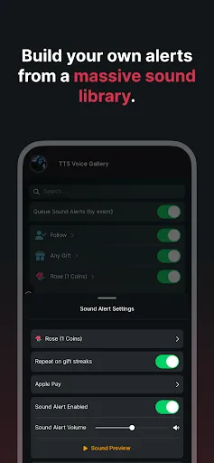 Скриншот 3 — TikFinity Mobile - Alerts&TTS