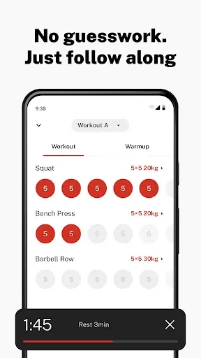 Скриншот 2 — Stronglifts 5x5 Workout