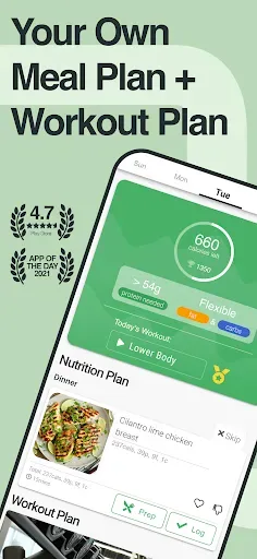 Скриншот 1 — StrongrFastr Meal & Gym Plans